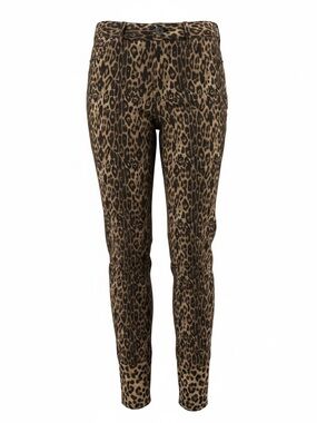 The Limited Leopard-Print Slim Stretch Pants - Sz4